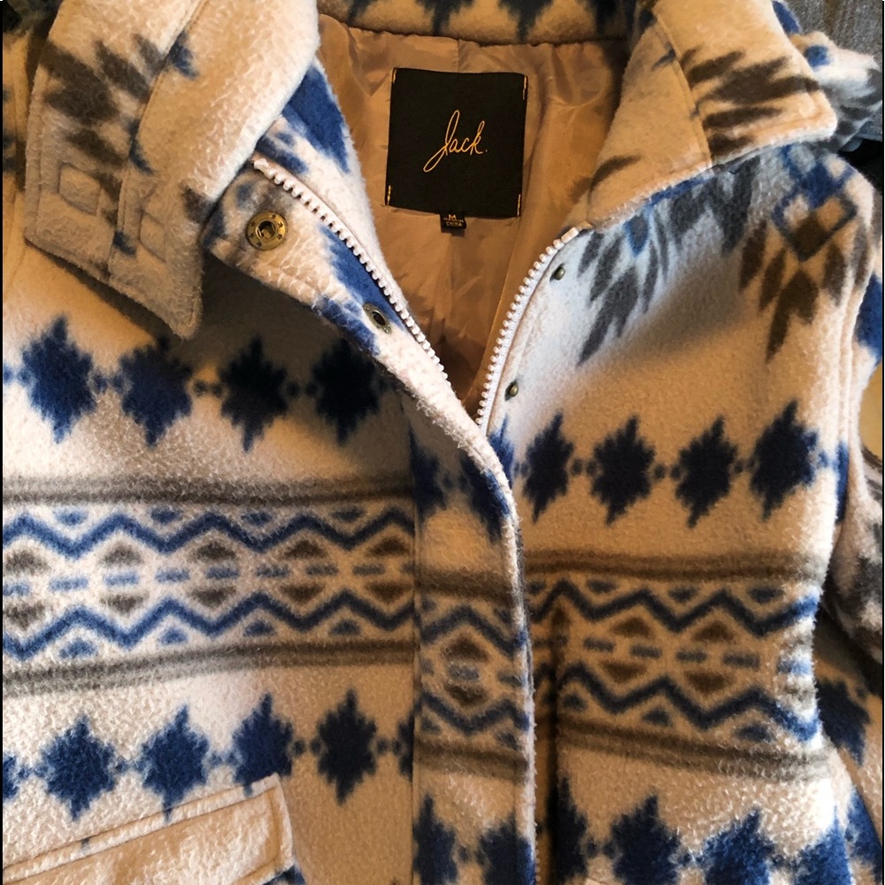 Jack by BB Dakota Fleece Aztec Jacket Size Medium